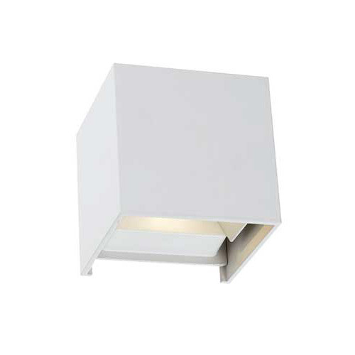 Square Box LED Wall Lamp - White