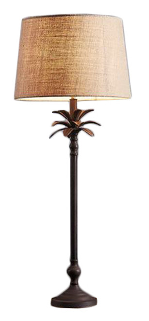 Casablanca Palm Tree Bronze Table Lamp