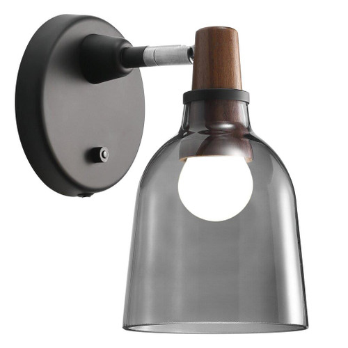 Karma 14 Smoke TImber Top Wall Light