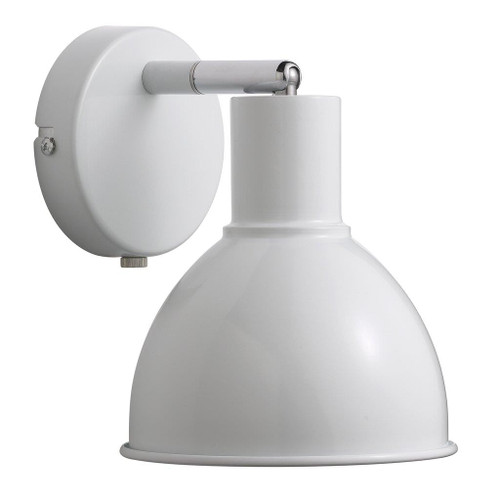 Poppy White Bell Dome Wall Light