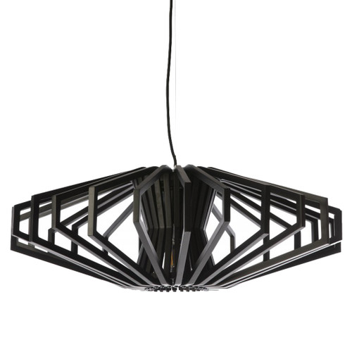 Denmark Black Wood Pendant Light 