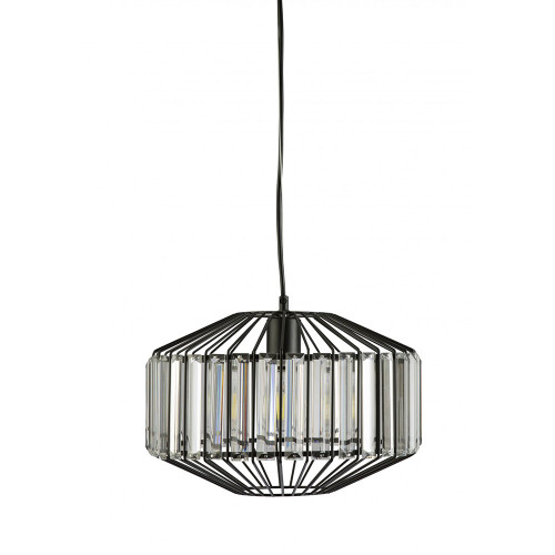 Lex Black Crystal Drops Pendant Light 