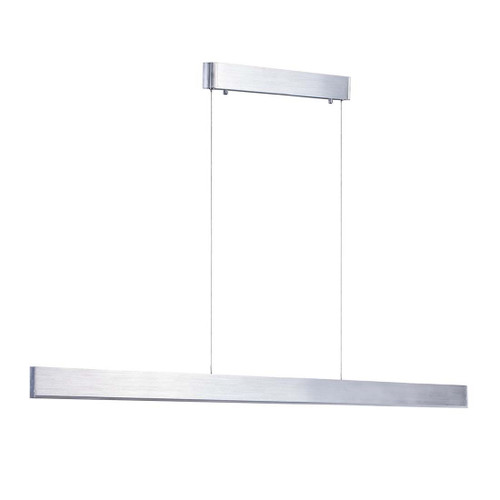 Sword LED Linear Brushed Chrome Pendant Light