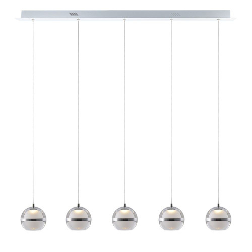 Capsule LED 5 Light Bar Pendant Light