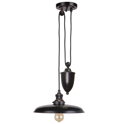 Raze Rise and Fall 1 Light Bronze Pendant Light