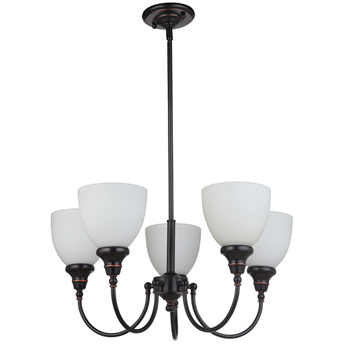 Benson 5 Light Bronze Uplight Pendant Chandelier