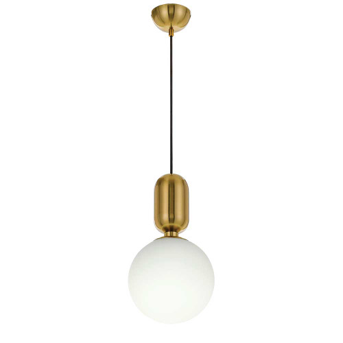 orcia Round Opal Gold Pendant Light