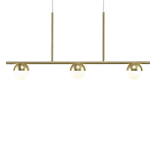 Contina 3 Light Linear Brass Modern Pendant Light
