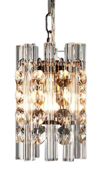 Monique Cylinder Nickel Pendant Light