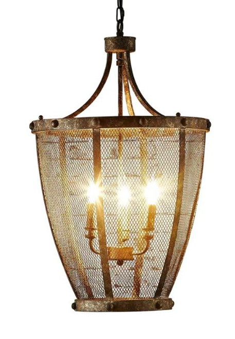 Canterbury Brown Rustic Pendant Light