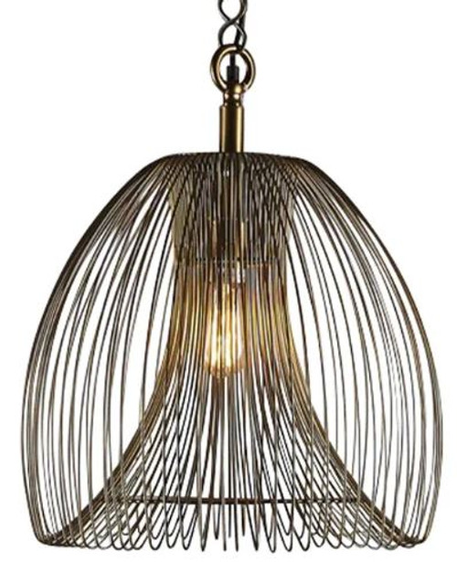 Blake Wired Iron Pendant Light - Large