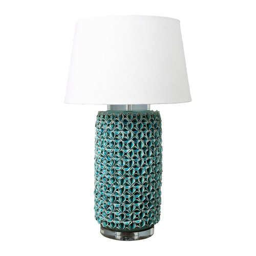 Wyoming Turquoise Cylinder Table Lamp