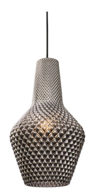 Albie Smoke Glass Pendant Light -Large