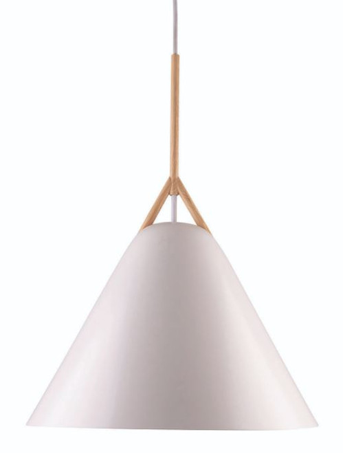 Barron Matt White Cone Pendant Light - Large