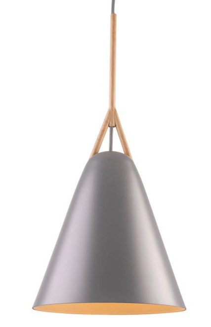 Barron Matt Grey Cone Pendant Light - Large