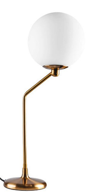 Madelyn Brushed Brass Round Table Lamp