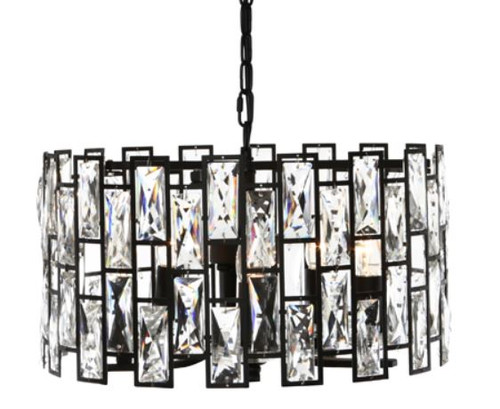 Sasha 5 Light Crystal Drops Pendant Chandelier