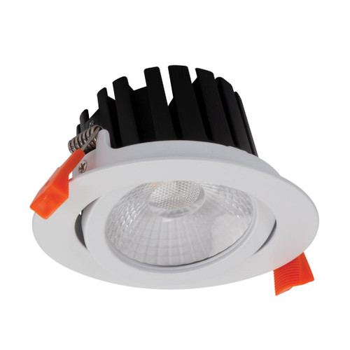 Aqua 13W Tiltable Recessed 3CCT LED Downlight Kit - White