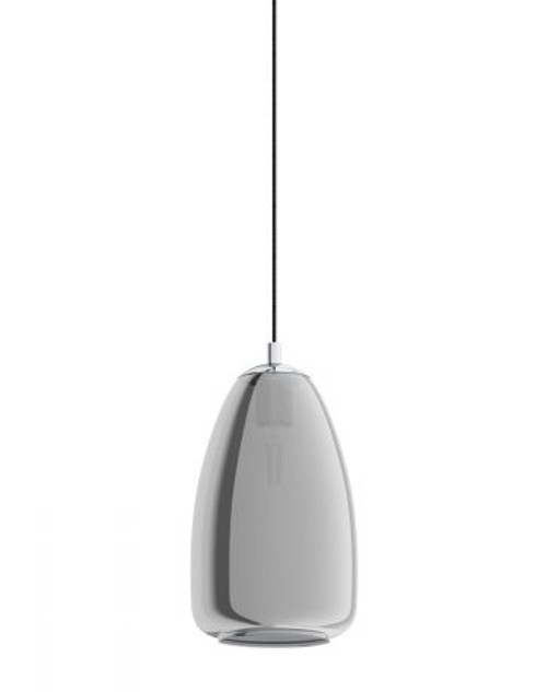 Alobrase Smoke Glass Bell Pendant Light