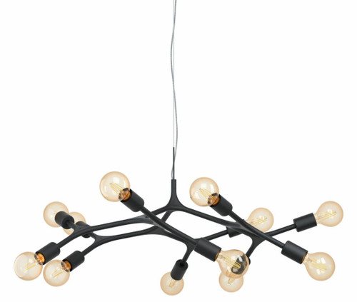 Bocadella 12 Light Black Steel Modern Pendant Light