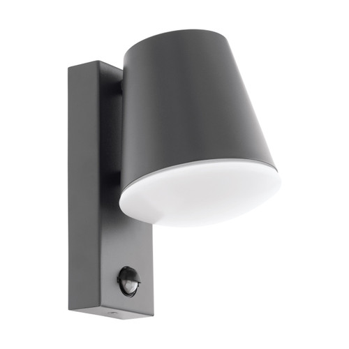 Caldiero Anthracite Opal Outdoor Wall Light with Sensor