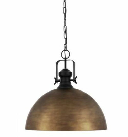 Combwich Vintage Dome Bronzed Gold Pendant Light - Large 