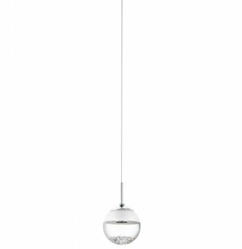 Montefio Mini Round Chrome Crystal Pendant Light 