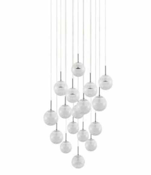 Montefio 17 Light Glass Crystal Pendant Chandelier