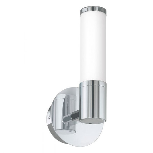 Palmera Chrome Opal 1 Light Up Wall Light