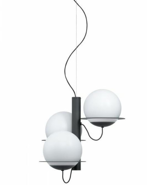 Sabalete 3 Light Opal Matt Glass Modern Pendant Light