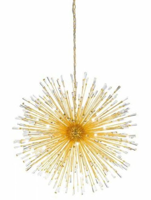 Vivaldo 32 Light Dandelion Gold LED Pendant Light 