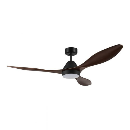 Nevis 52 DC Ceiling Fan with LED Light - Aged Elm and Black