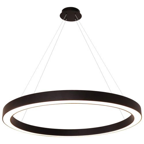 Curvor Black Ring LED Pendant Light - Large