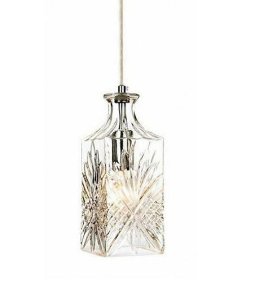 Scotch Wine Decanter Glass Pendant Light 