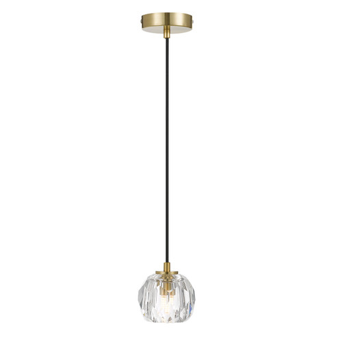 Zara Prism Sphere Crystal Antique Gold Pendant Light 