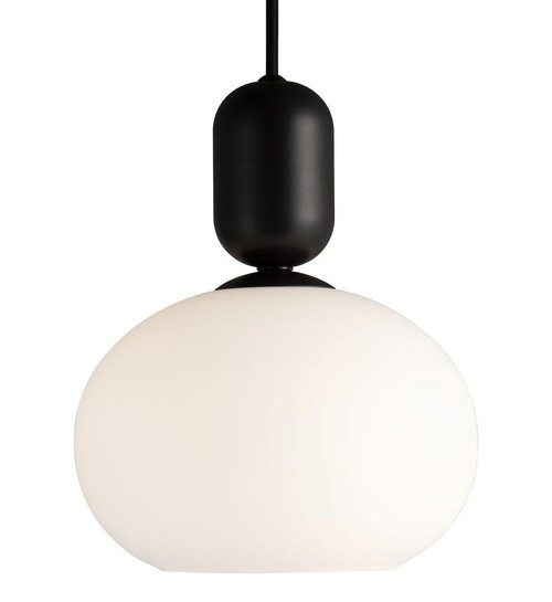 Notti Black Opal Glass Pendant Light