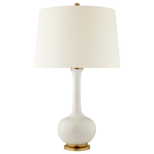 Coy Medium Ivory with Natural Percale Shade Table Lamp
