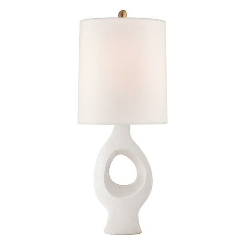 Capra Medium Marion White with Linen Shade Table Lamp