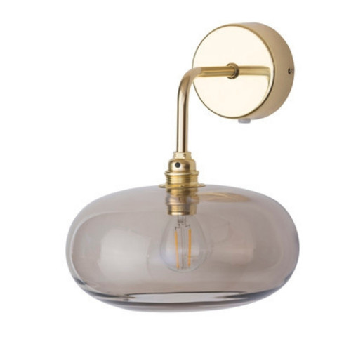 Horizon Chestnut Brown Glass Wall Light