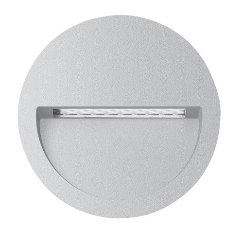 Zeth Round Silver 12V Recessed LED Step Light