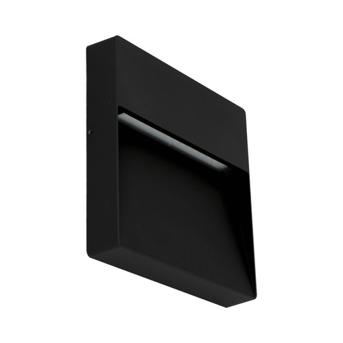 Zeke Pro Square Black Wall Light