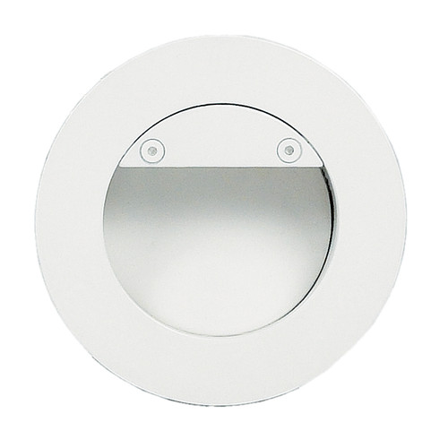 Recessed Round White LED Deflector Step Light