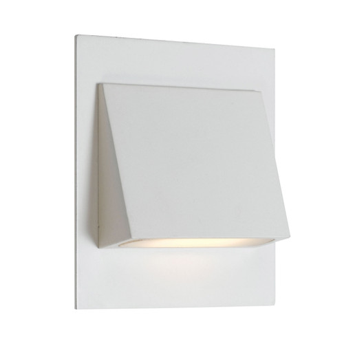 Brix White LED Step Wall Light