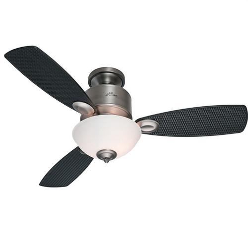 Kohala Bay 48" Antique Pewter with Matte Black Blades Ceiling Fan