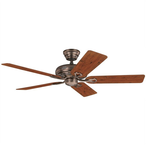 Savoy 52" Amber Bronze with Distressed Cherry/Mahogany Blades Ceiling Fan