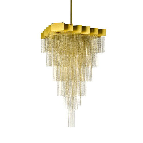 Chandon Gold Cascading Metal Pendant Light