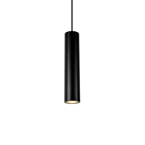 Metero Medium Tube Black LED Pendant Light