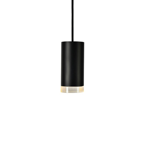 Metero Small Tube Black LED Pendant Light