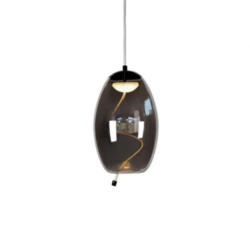 Nora Bell Smoke Glass Pendant Light