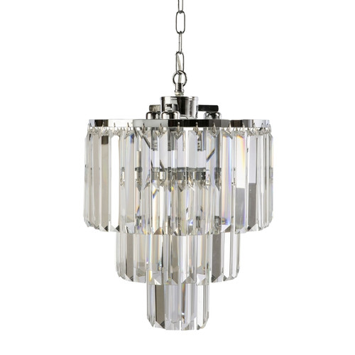 Kathryn Chrome Crystal Pendant Chandelier